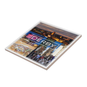 ENG034 DERBY, England, Europe, Ceramic Tile