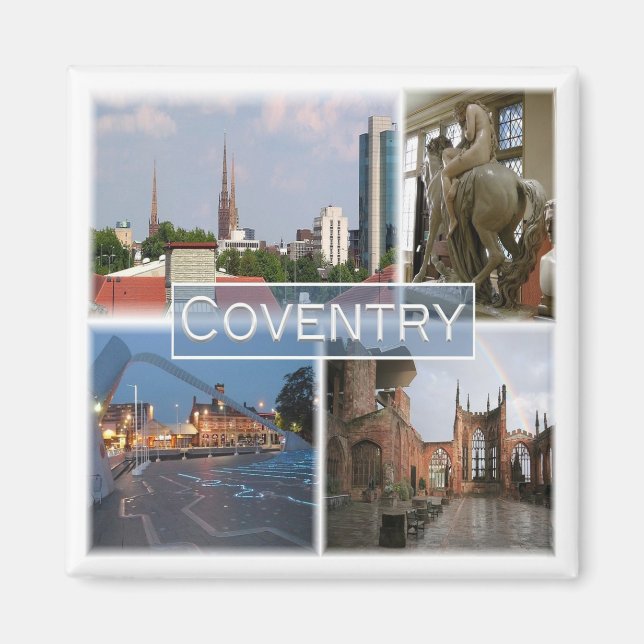 ENG042 COVENTRY, England, Europe, Fridge Magnet (Front)