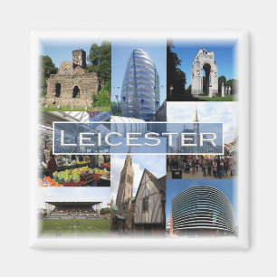 ENG043 LEICESTER, England, Europe, Fridge Magnet