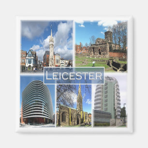 ENG044 LEICESTER, England, Europe, Fridge Magnet