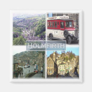ENG046 HOLMFIRTH, Yorkshire, England, Fridge Magnet