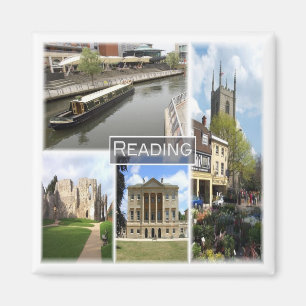 ENG052 READING, Europe, England, Fridge Magnet
