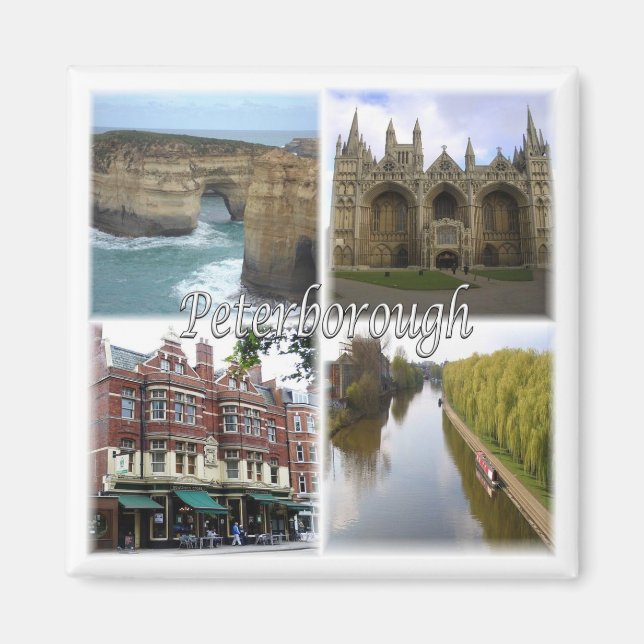 ENG072 PETERBOROUGH, England, Fridge Magnet (Front)