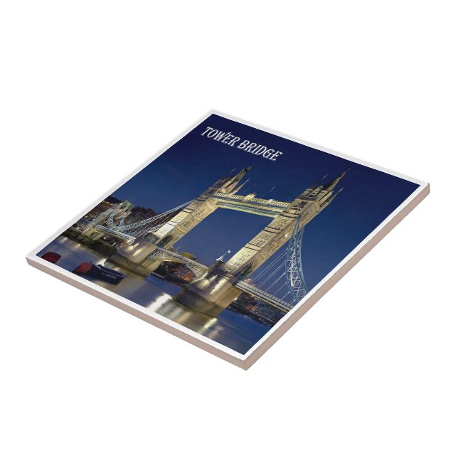 ENG080  LONDON TOWER BRIDGE, England, Ceramic Tile (Side)