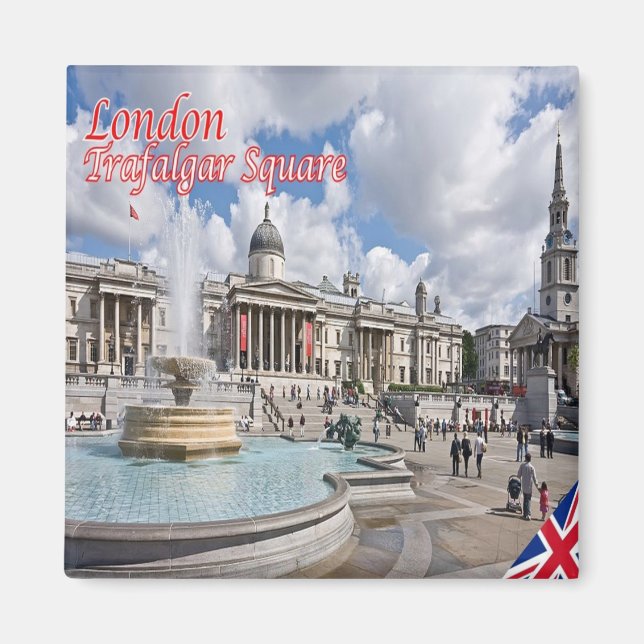 ENG087 LONDON LA ROYAL ALBERT HALL, Fridge Magnet (Front)