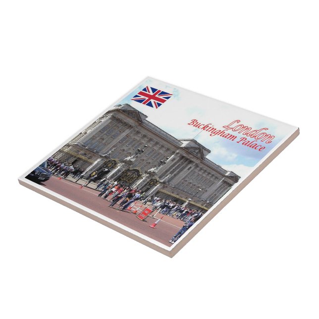 ENG091  LONDON BUCKINGHAM PALACE, CERAMIC TILE (Side)