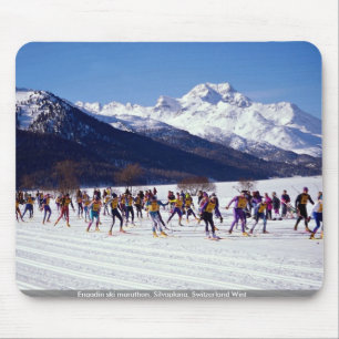 Engadin ski marathon, Silvaplana, Switzerland Wint Mouse Pad