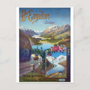 Engadine, Summer Landscape, Switzerland Postcard