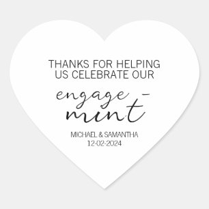 Engage-Mint Engagement Heart  Heart Sticker