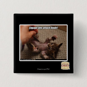 Engage tiny attack mode! 15 cm square badge