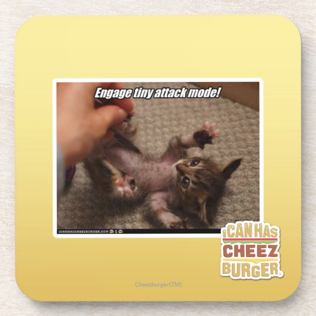 Engage tiny attack mode! coaster (Front)