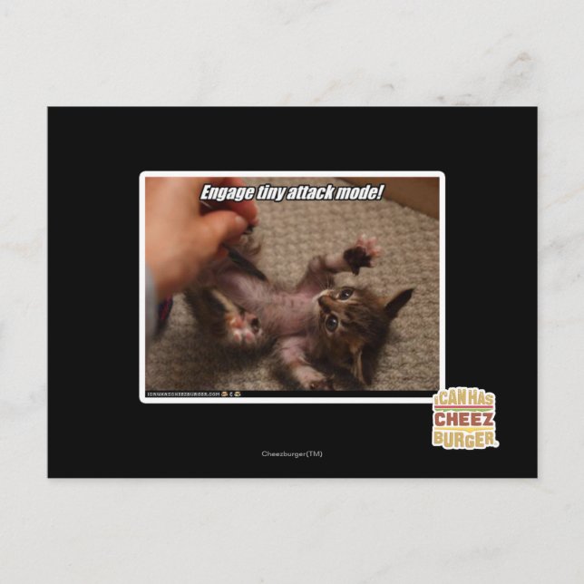 Engage tiny attack mode! postcard (Front)