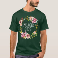 Engaged 2022 Floral Wreath Flower Wedding Bride Gr