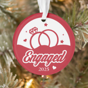 Engaged 2025 The Beginning of Forever Personalised Ornament