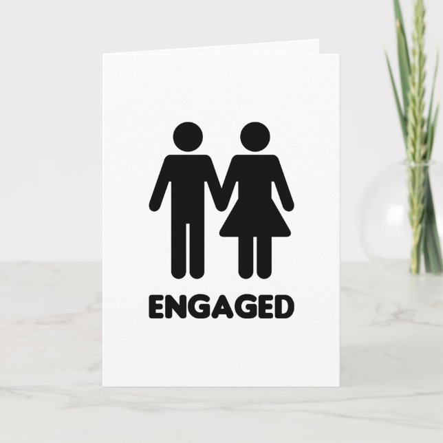 Engaged Couple Announcement (Front)