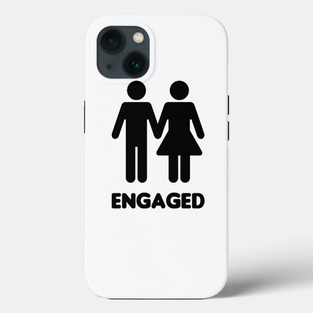 Engaged Couple Case-Mate iPhone Case (Back)