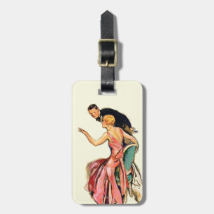 Engaged Couple Luggage Tag