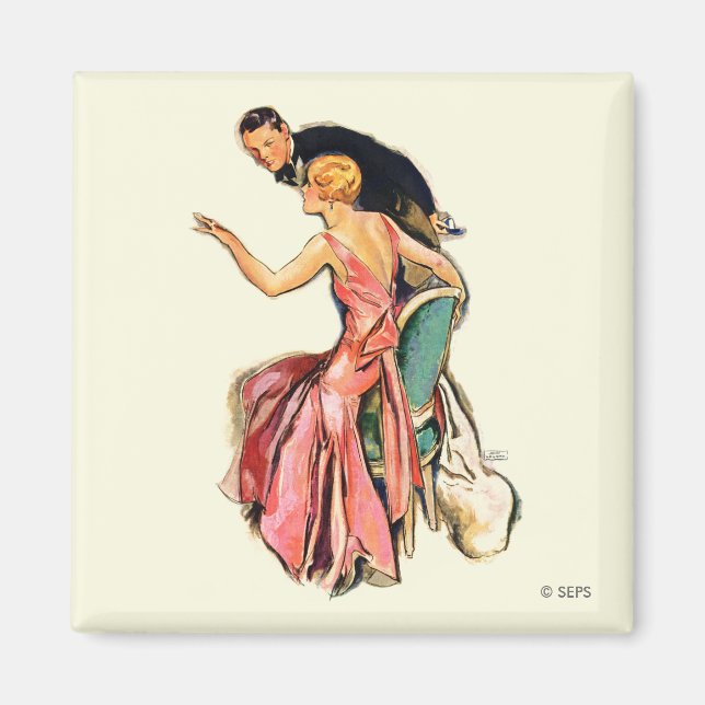 Engaged Couple Magnet (Front)