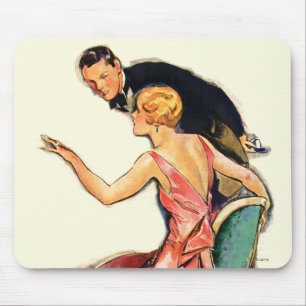 Engaged Couple Mouse Pad