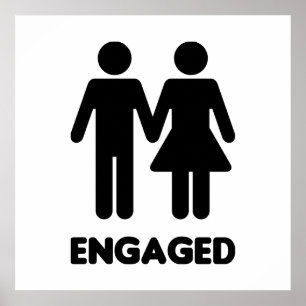 Engaged Couple Poster
