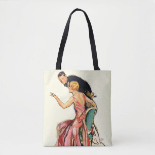 Engaged Couple Tote Bag