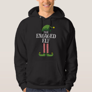 Engaged Elf Matching Family Christmas Party Hoodie