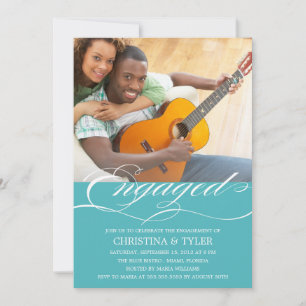 ENGAGED!   ENGAGEMENT PARTY INVITATION