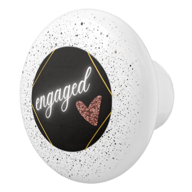 Engaged Glam Ceramic Knob (Right)