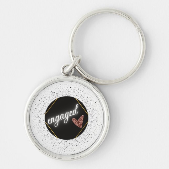 Engaged Glam Key Ring (Front)