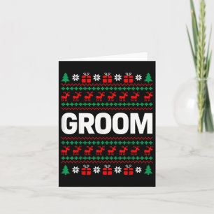 Engaged Married Couples Ugly Christmas Sweaters Br Card