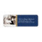 Engaged Photo Return Address Label (navy)