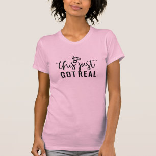 Engaged This Just Got Real Engagement Ring   T-Shirt