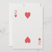 Engagement 2 of Hearts Playing Card Las Vegas