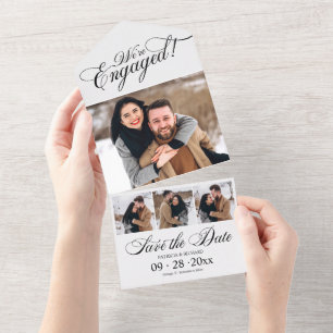 Engagement Announcement And Save The Date