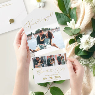 Engagement Announcement And Save The Date