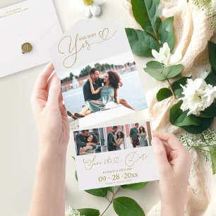 Engagement Announcement And Save The Date