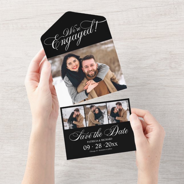 Engagement Announcement And Save The Date (Tearaway)