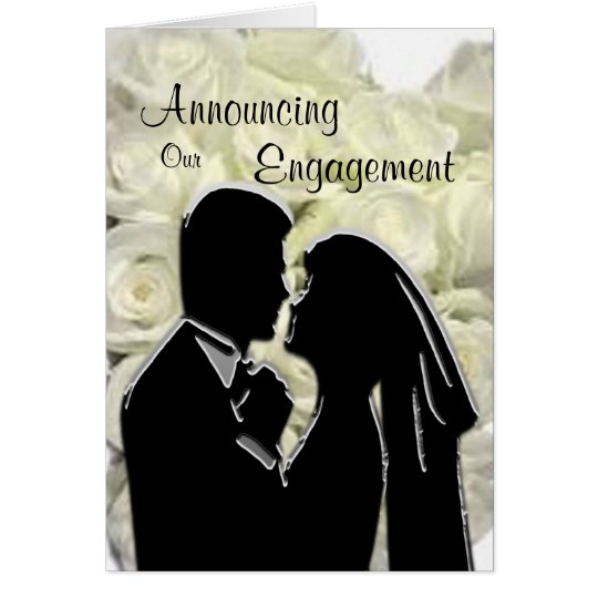 Engagement Announcement Card Template
