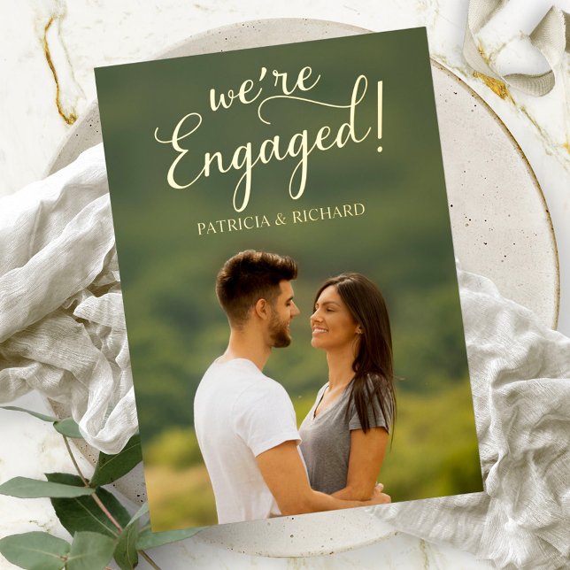 Engagement Announcement Foil Invitation (Creator Uploaded)