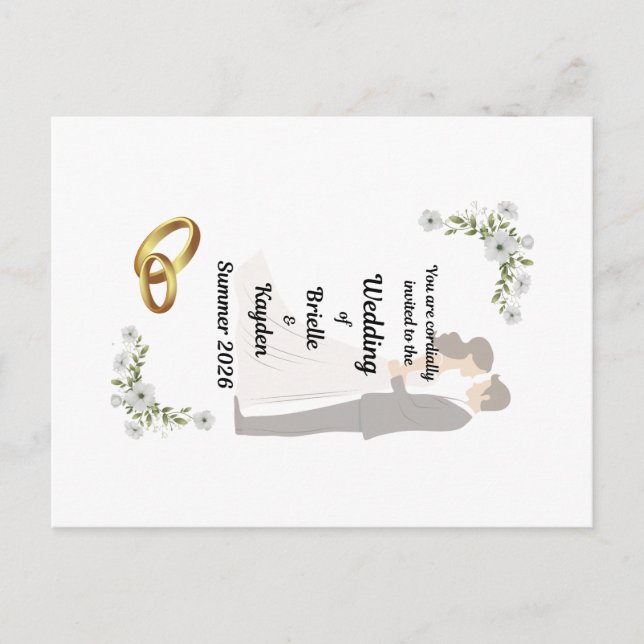 Engagement Announcement Postcard (Front)