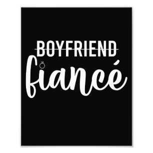Engagement Boyfriend Fiance Married Man Wedding Photo Print