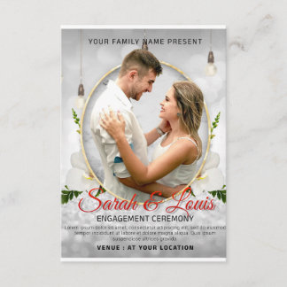 ENGAGEMENT CEREMONY ENCLOSURE CARD