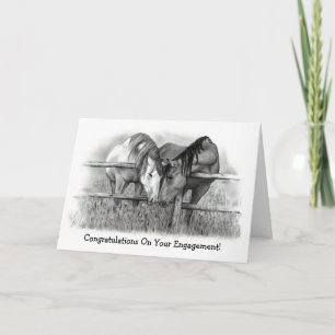 ENGAGEMENT CONGRATS: HORSE LOVERS CARD