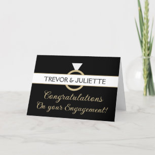 Engagement Congrats Personal Folded Greeting Card