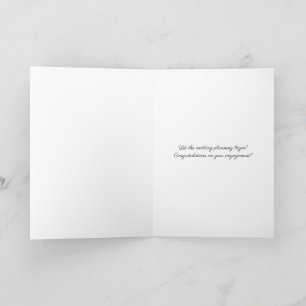 Engagement Congratulations Card