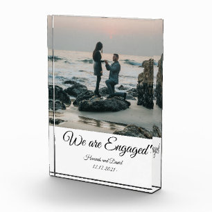 Engagement Couple's Photo and Name