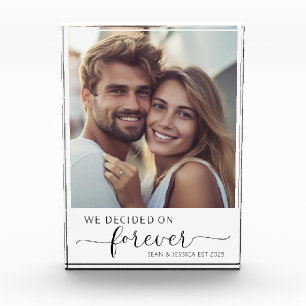 Engagement Decided On Forever Custom Photo Block