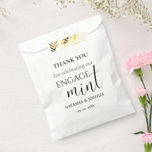Engagement Engagemint Thank You Party Favour Bag (Sealed)