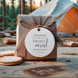 Engagement Engagemint Thank You Party Favour Tags