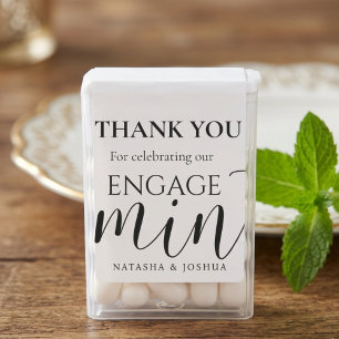 Engagement Engagemint Thank You Party Rectangular Sticker